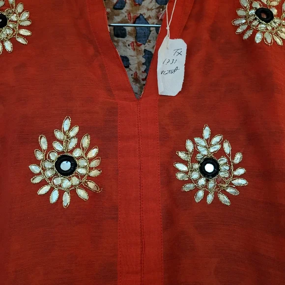 Gota Patti Lehenga Style Kurta - Picture 6 of 14